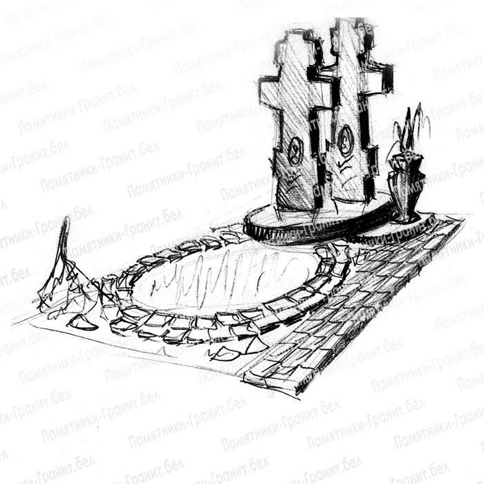 Гранитный памятник фото Брест